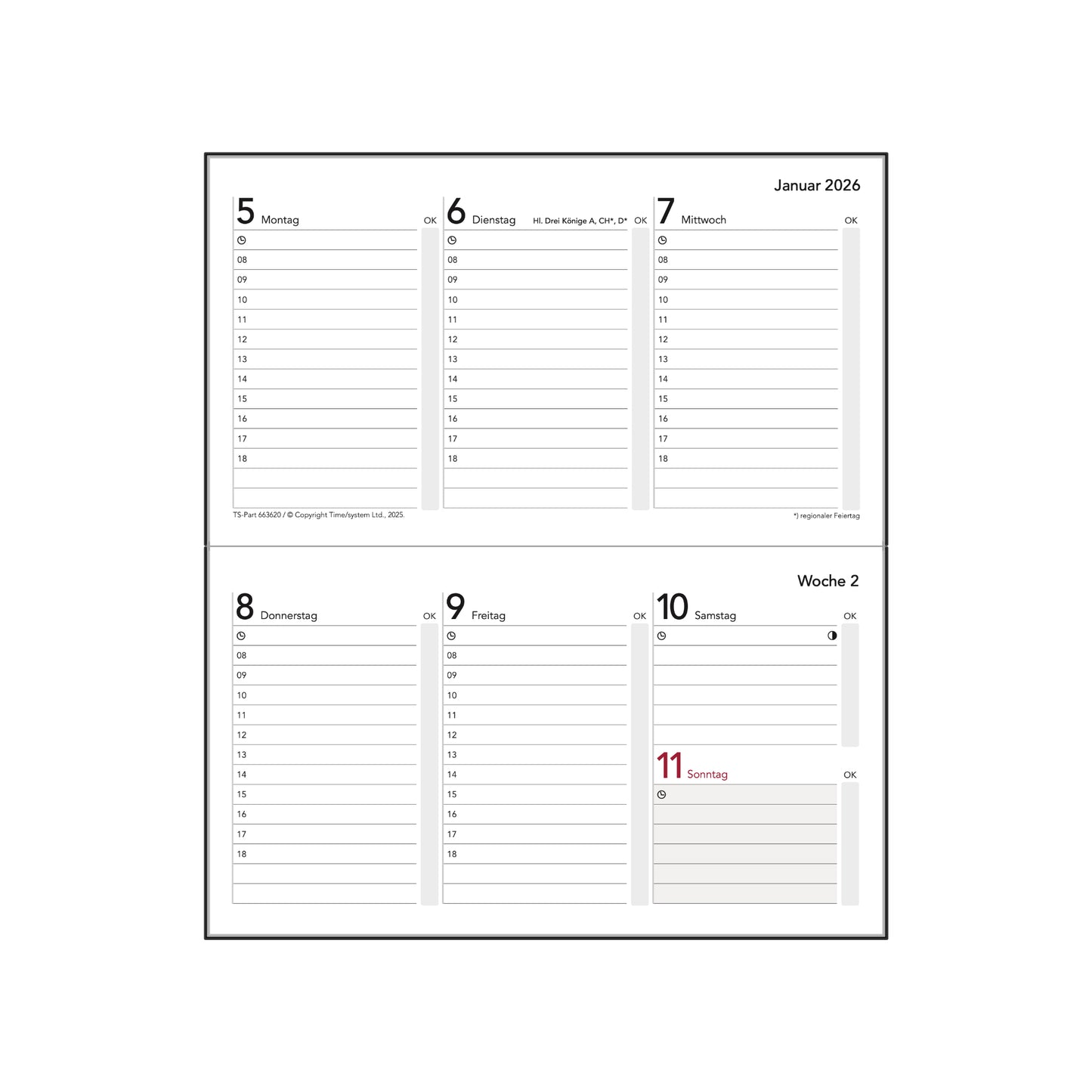 CAL Pocket Vogue Jahresinhalt 2026