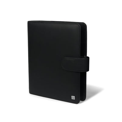 Business A5 Klassik Ringbuch 25 mm Ø Schwarz mit Verschlusslasche