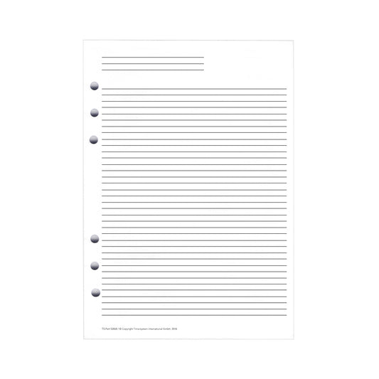 Business A5 Liniertes Papier