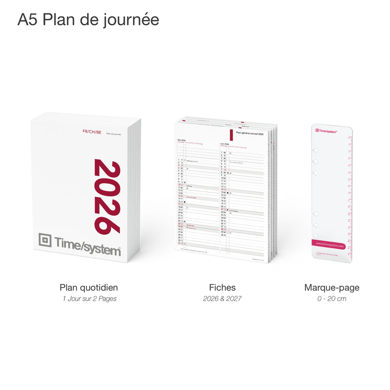 Business Recharge annuelle A5 2026 Plan de journée Français