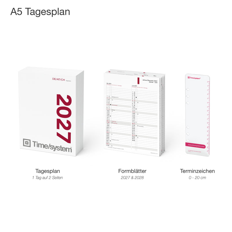 Business A5 Jahresinhalt 2027 Tagesplan