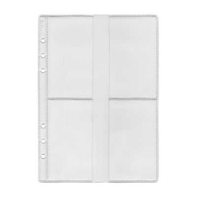 Klarsichthülle für 8 Visitenkarten (5 Stück)