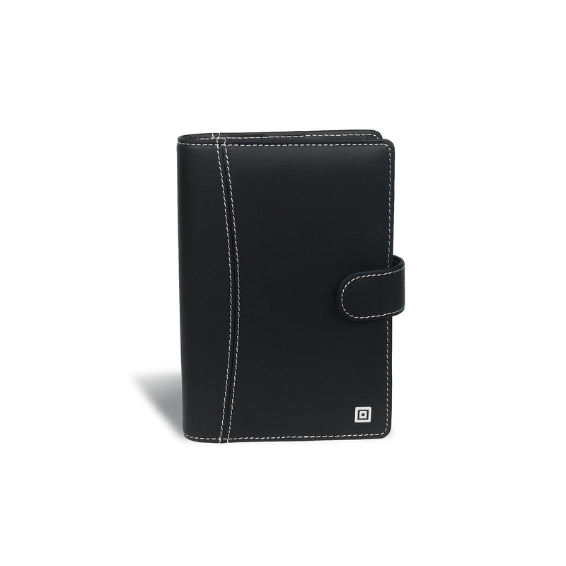 Montana Compact Schwarz Ringbuch mit Verschlusslasche