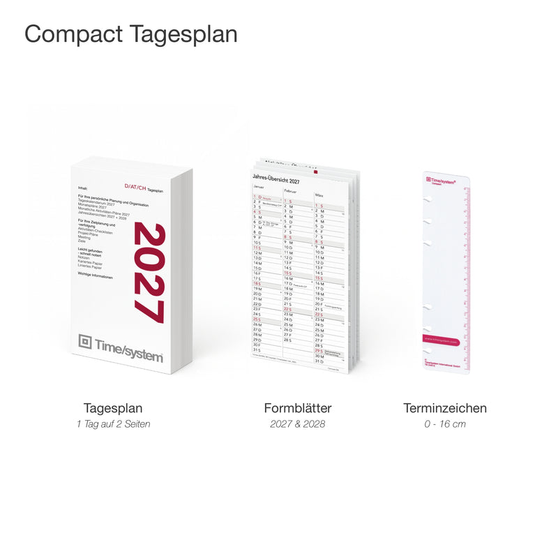 Compact Jahresinhalt mit Tagesplanung CH-DE 2027