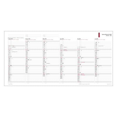 Business A5 Jahresübersicht 2026