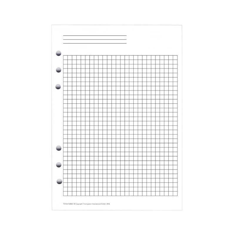 Business A5 Kariertes Papier
